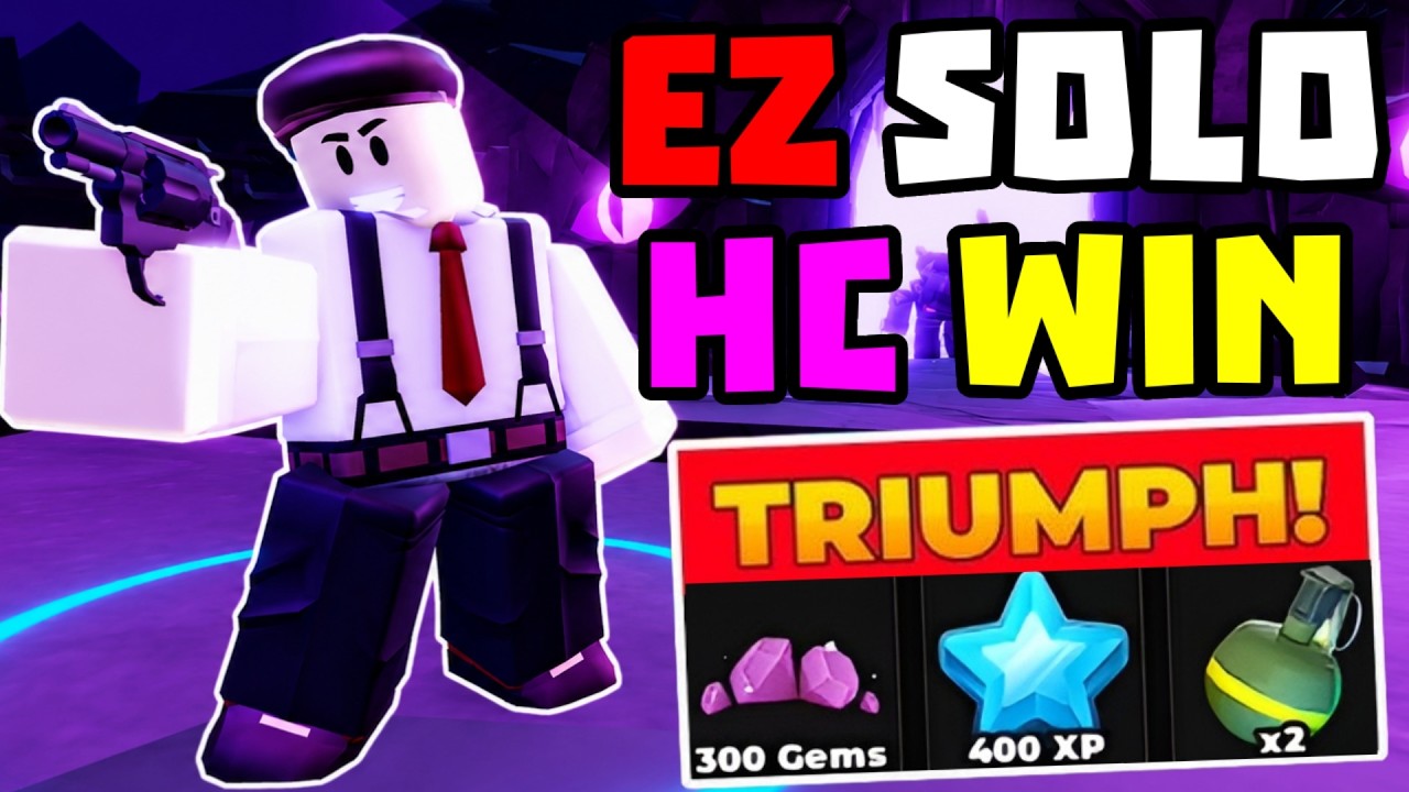 SOLO Hardcore Победа с Crook Boss + Полный Гайд | TDS Tower Defense Simulator