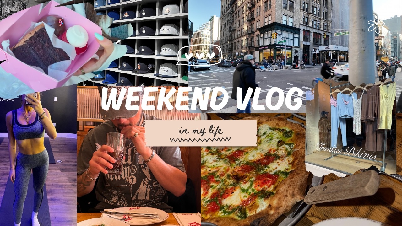WEEKEND VLOG | salon, dinner, city, shopping, working out, & movies🍕🏙️👩🏽‍❤️‍💋‍👨🏽🤍💇🏽‍♀️🍿
