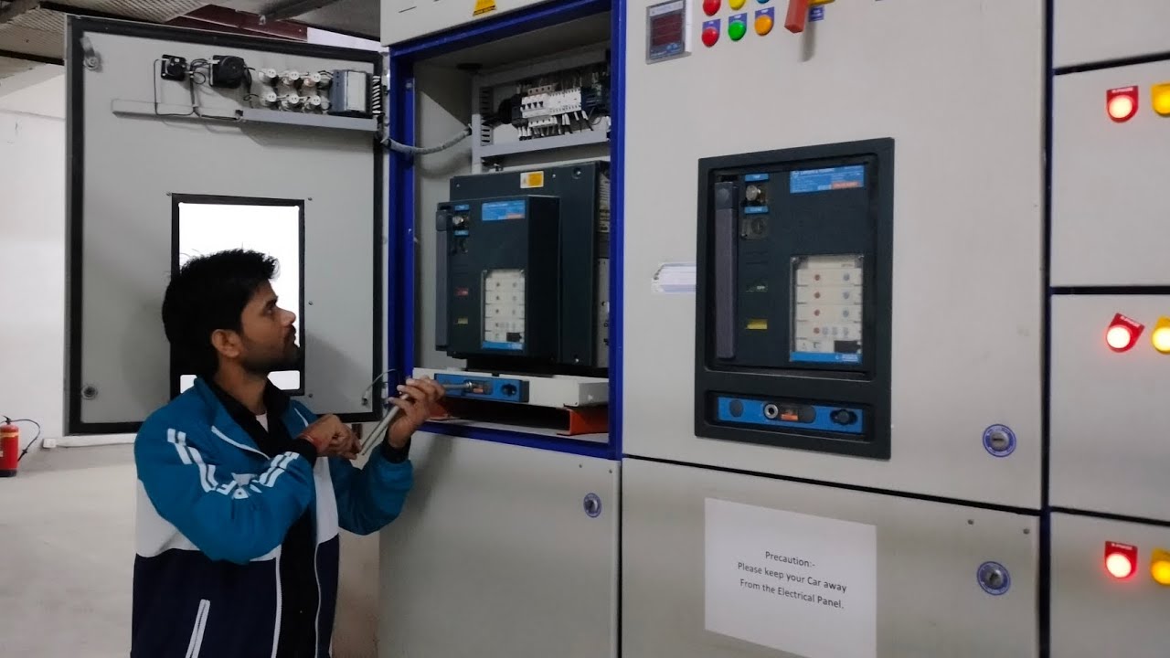 C power ACB breaker rack out and check operating system simple on/off