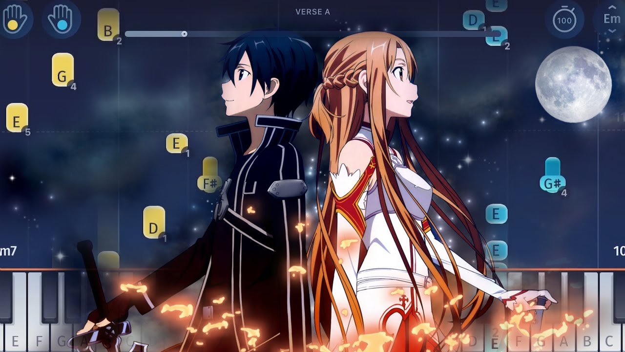 Sword Art Online - Crossing Field - EASY Piano Tutorial