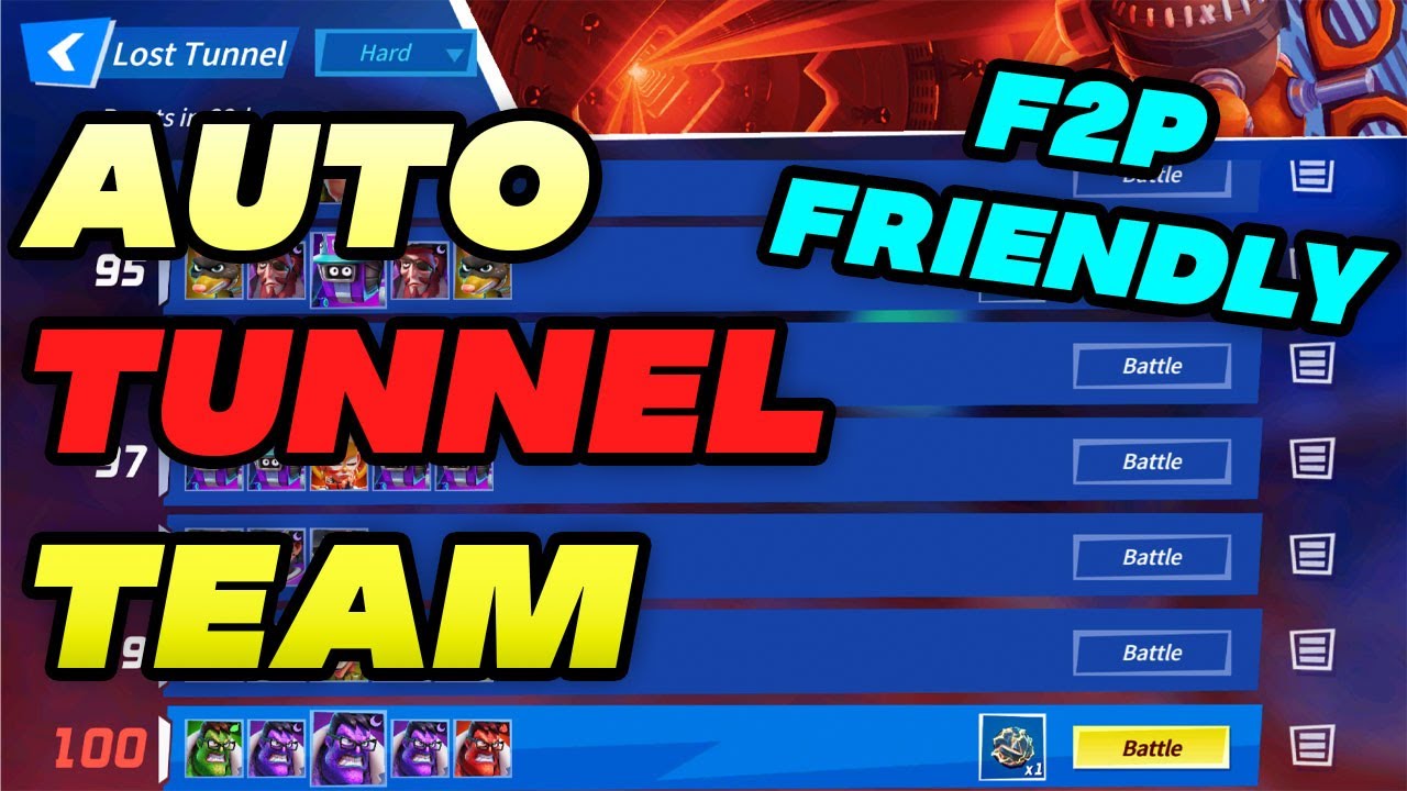 How To Make A Lost Tunnel Auto Team (F2P Friendly)