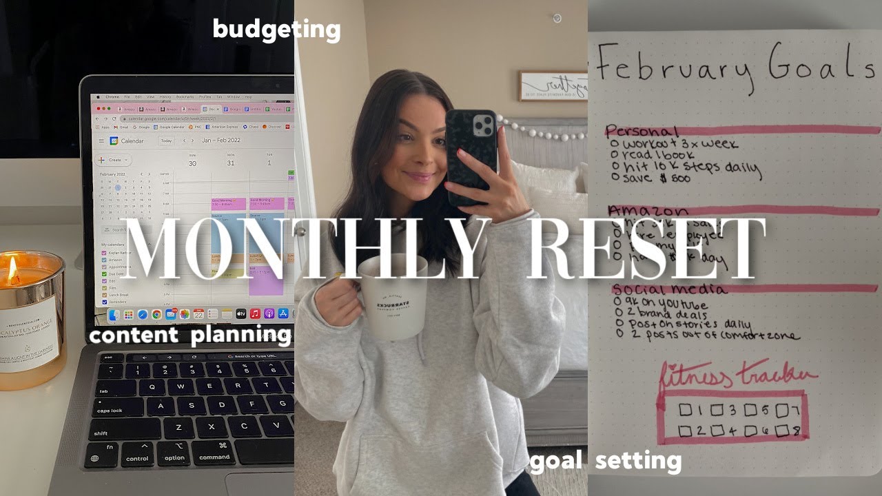 FEBRUARY RESET ROUTINE: goal setting, budgeting, content planning, & reflection