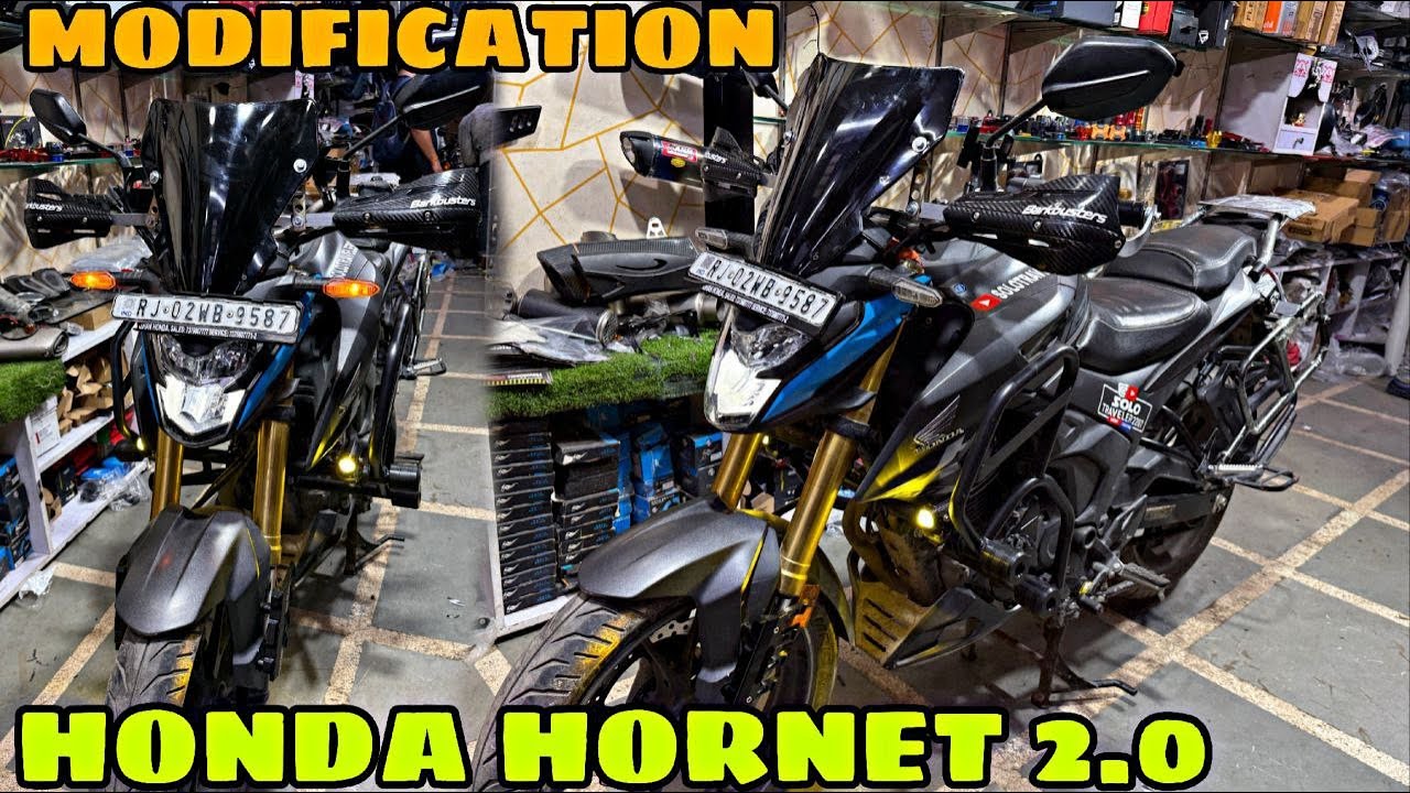 HONDA HORNET 2.0 ko bana dia Ladakh Ready | Touring Modification | Crash Guard | Fog Light |