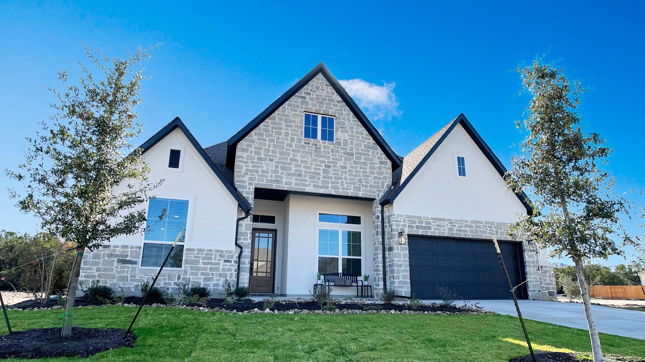 3,600+ sq ft Bradley Plan by Chesmar Homes in Austin, TX w/ Double Island Kitchen in Sweetwater