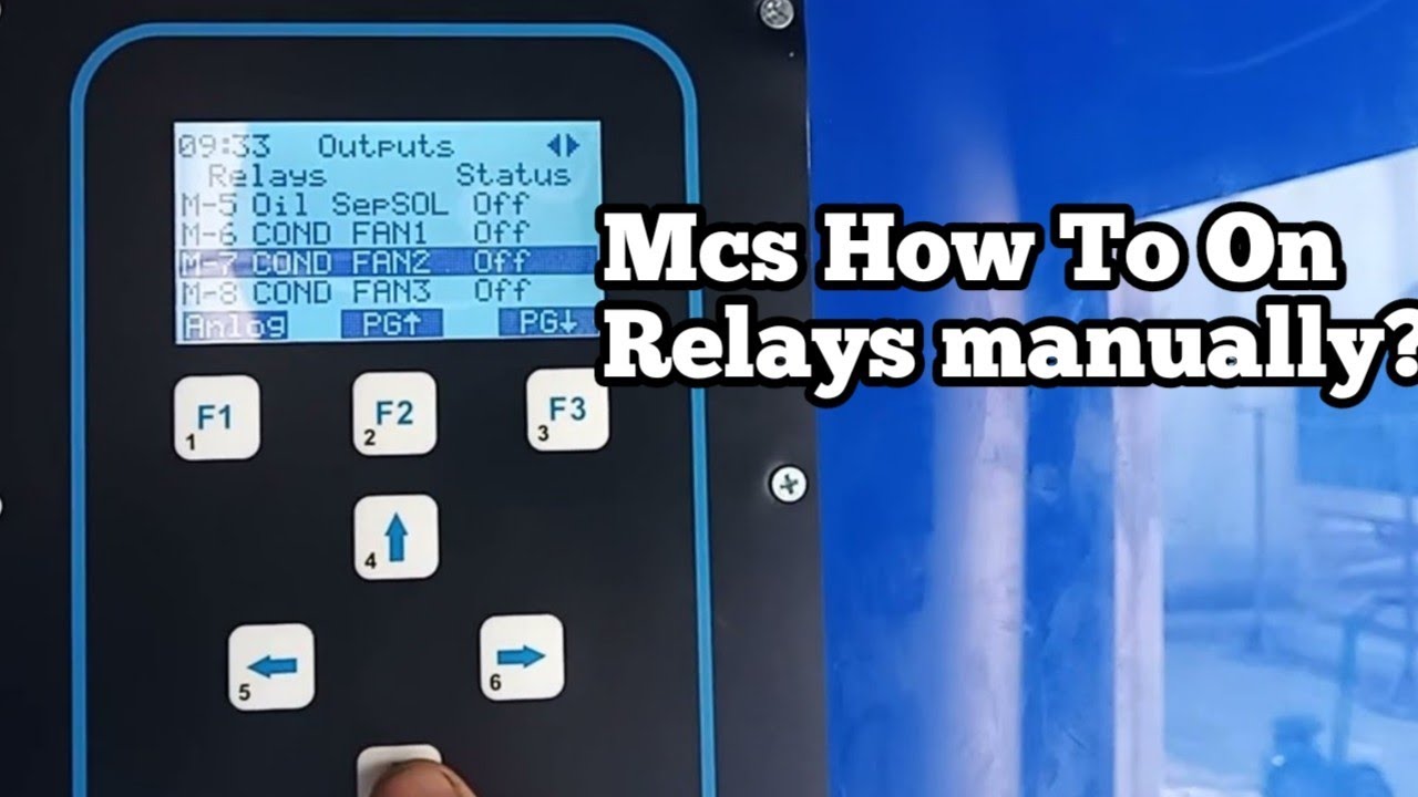 Mcs control how to On relays manually | micro control system | mcs