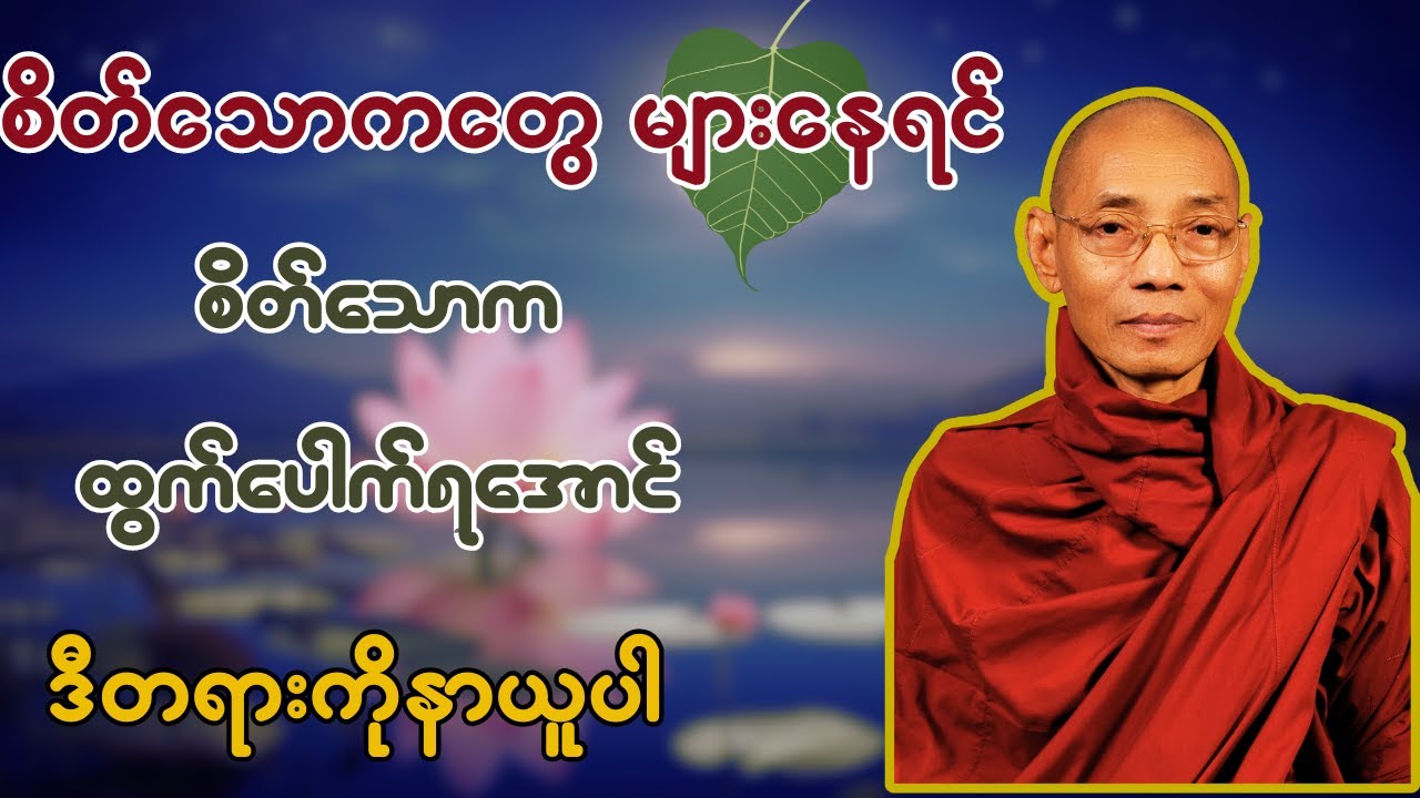 စိတ်သောကတွေများနေရင် စိတ်သောကထွက်ပေါက်ရအောင် ဒီတရားကိုနာယူပါ - ပါချုပ်ဆရာတော်ကြီး