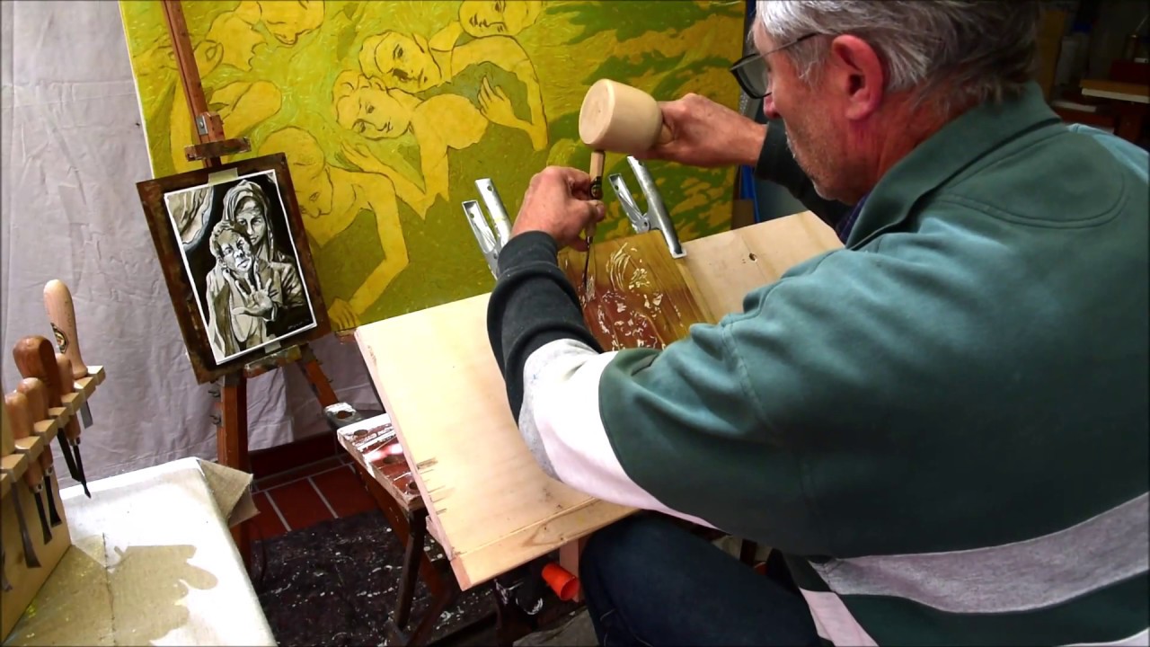 ATELIER-ROGER - Ein Farbholzschnitt entsteht