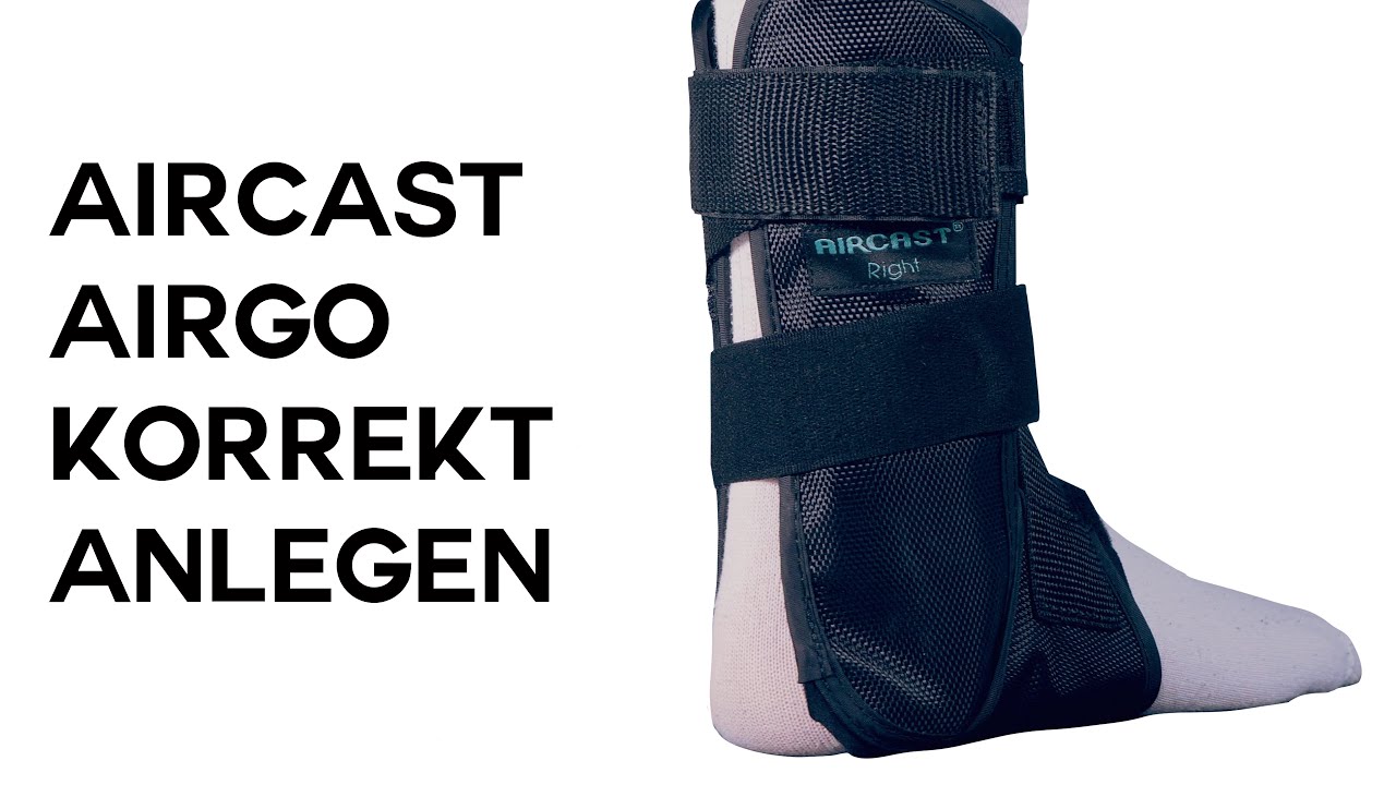AIRCAST AIRGO Sprunggelenkorthese korrekt anlegen – Einfache Anleitung!