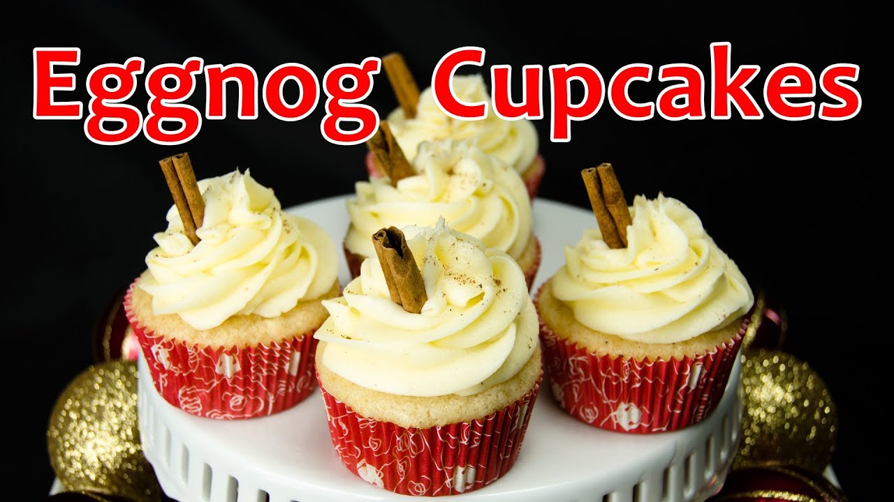 How to Make Eggnog Christmas Cupcakes from Cookies Cupcakes and Cardio