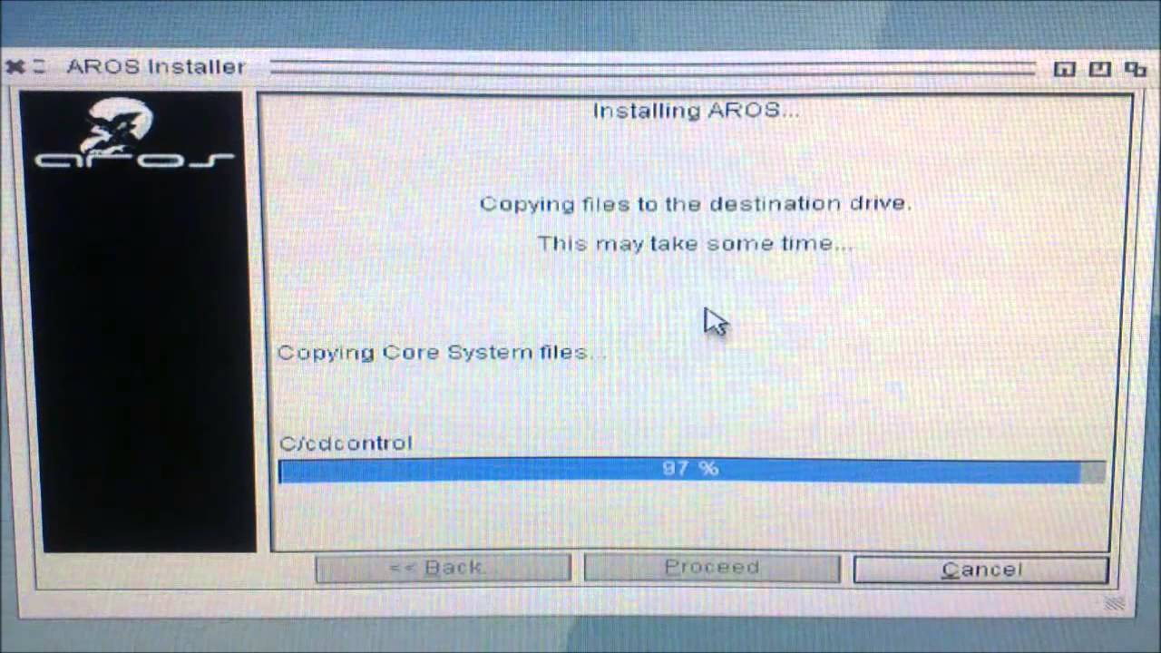 Installing Aros to sata HD