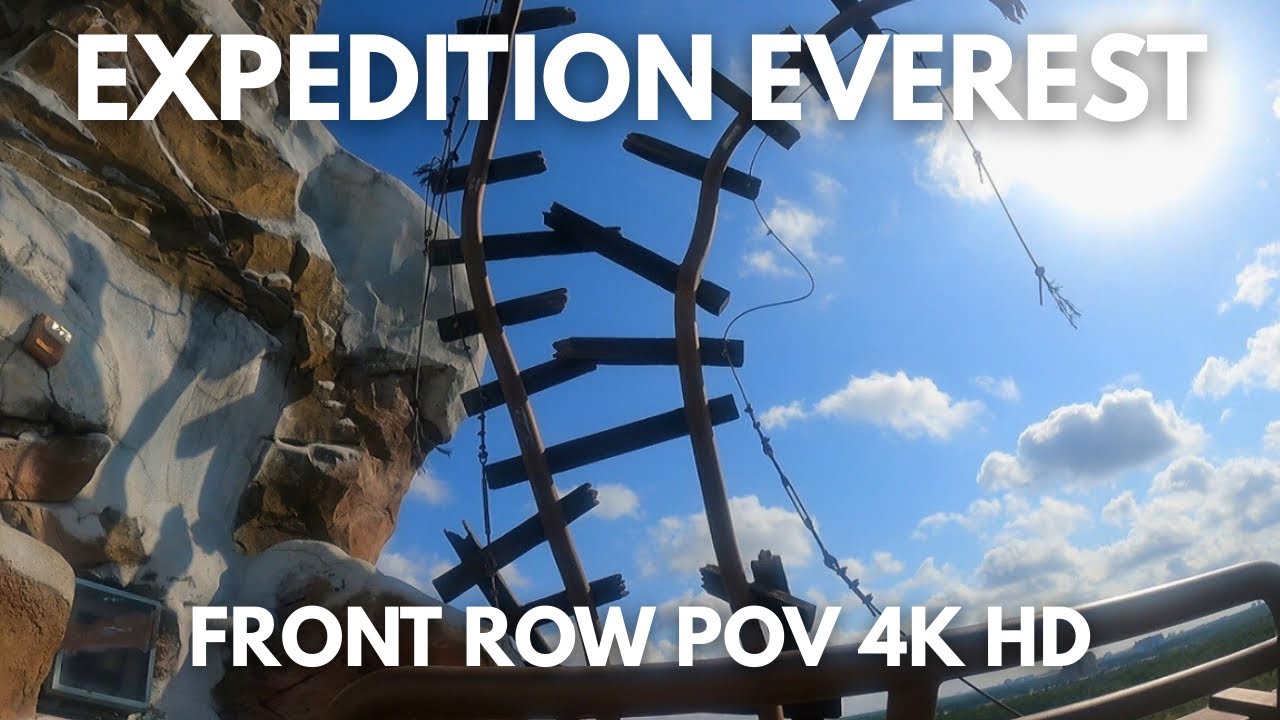 Expedition Everest FRONT ROW POV 4K HD FULL RIDE VIDEO at Disney’s Animal Kingdom