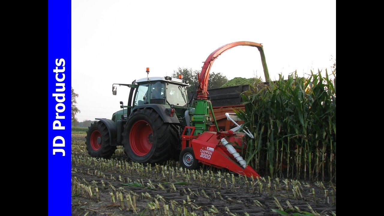Fendt 718/ Mais hakselen/ Harvesting maize/ Frens Hulshorst/Kemper Champion 3000