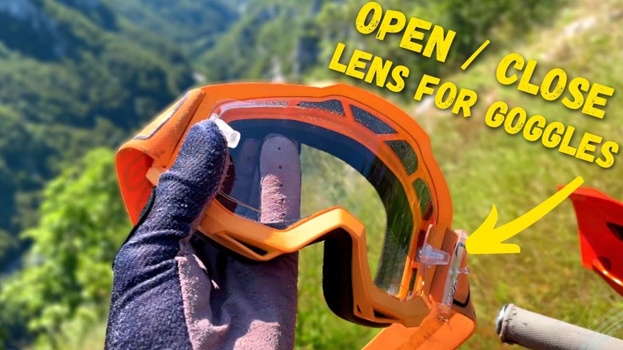 LENS FOR ENDURO GOGGLES: Which you can Open and Close !