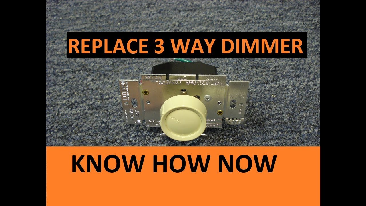 How to Replace a 3 Way Switch With Dimmer
