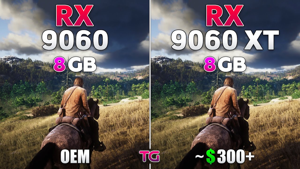 RX 9060 vs RX 9060 XT - Test in 10 Games