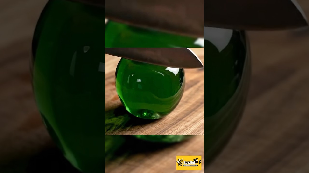 Glass Apple Cutting ASMR 🍎✨ | Oddly Satisfying & Relaxing Sounds