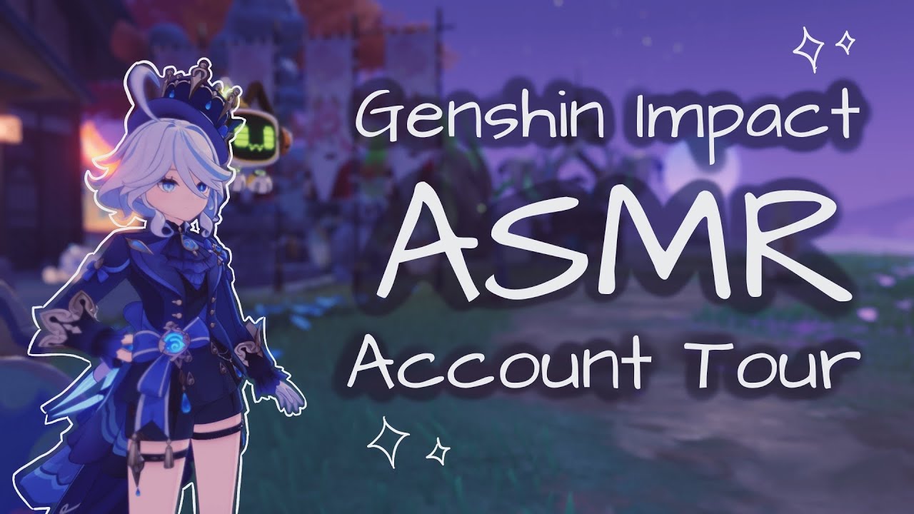 [ASMR] my first ASMR video | whispered genshin account tour | day one player