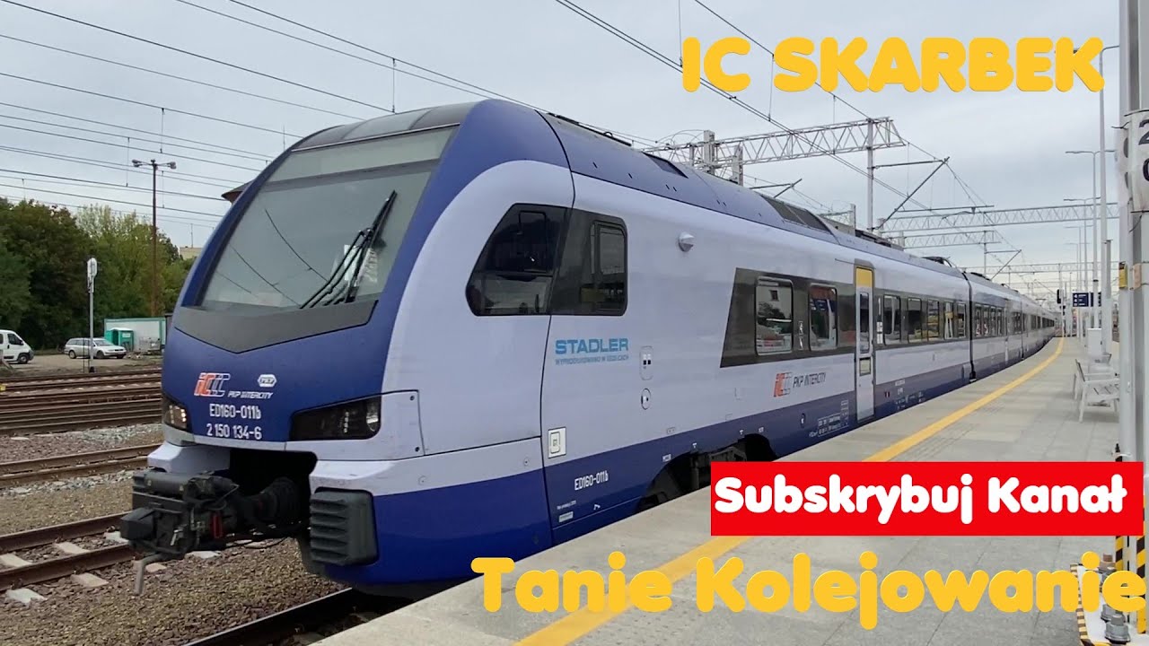 IC 5422 IC SKARBEK Olsztyn Główny - Racibórz - Polish Intercity Train Tanie Kolejowanie Zasubskrybuj