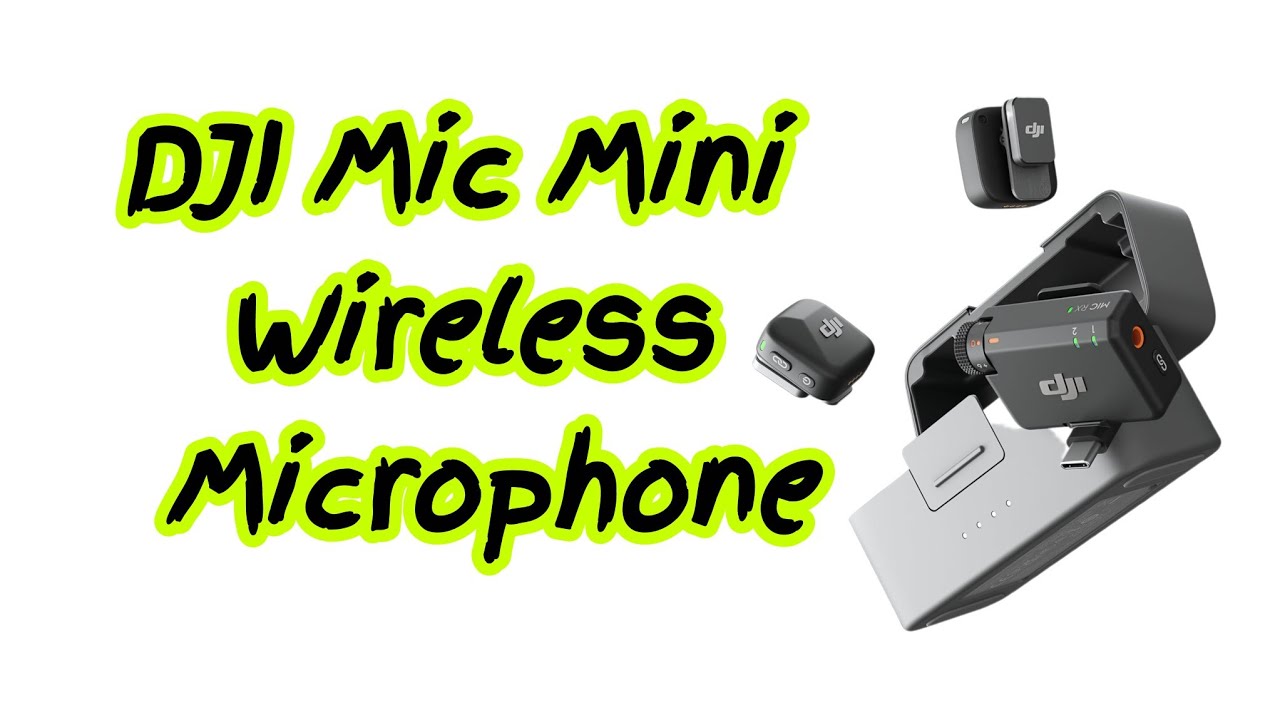 DJI Mini Dual Mic Wireless Lavalier Microphones with Charging Case