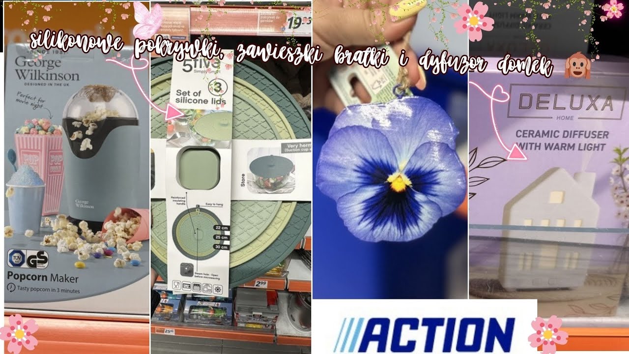 ACTION 🌸 NOWOŚCI śliczne ZAWIESZKI BRATKI 🌸💕 dyfuzor domek, patelnie, pokrywki silikonowe🌸 PROMOCJE🙉