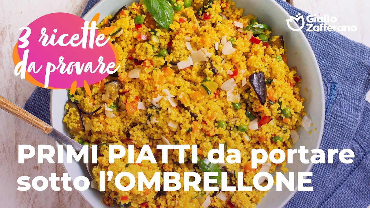 PRIMI PIATTI da portare sotto l'OMBRELLONE - 3 RICETTE da PROVARE!☀️😎🌊⛱️