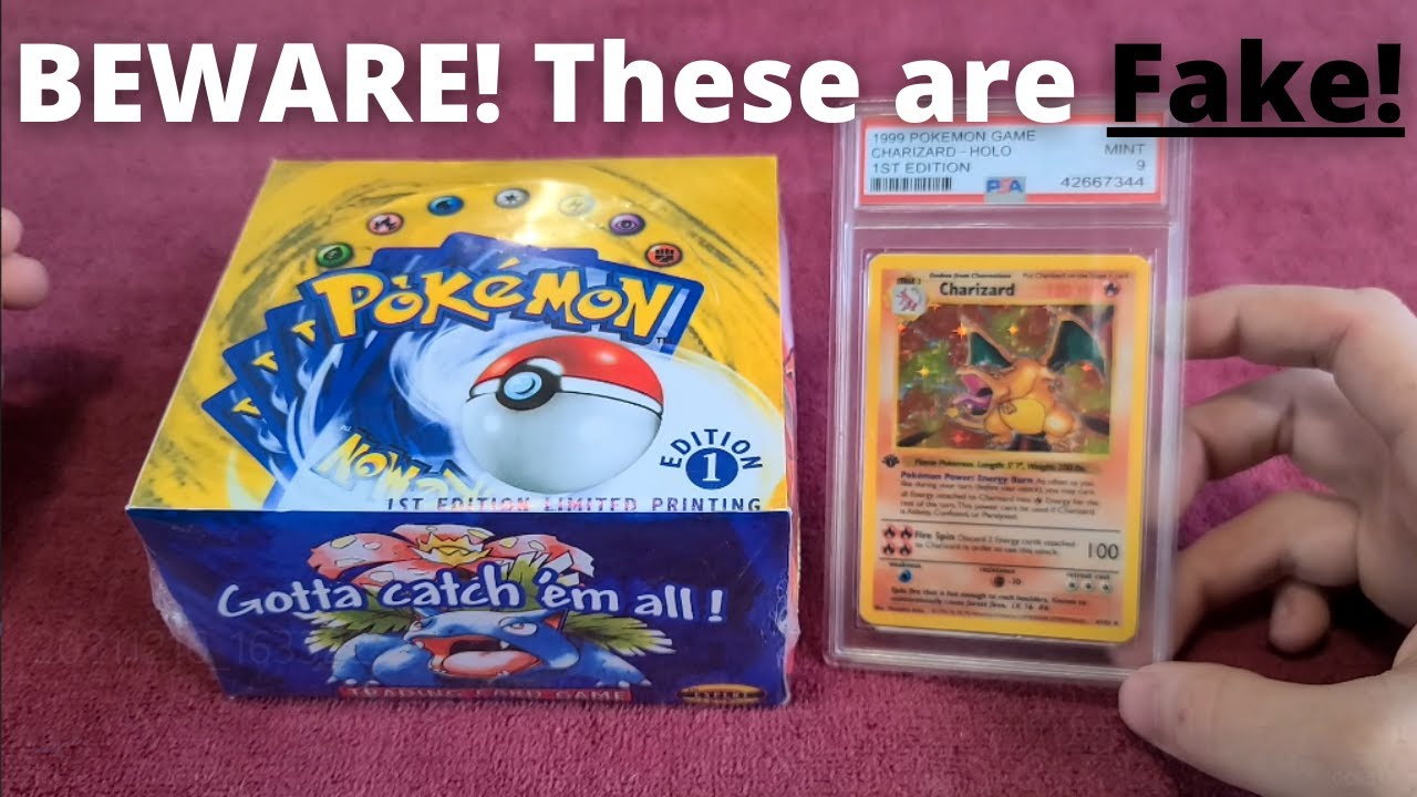 FAKE 1st Edition Base Set Booster Box & Charizard (Would this have fooled you?!)
