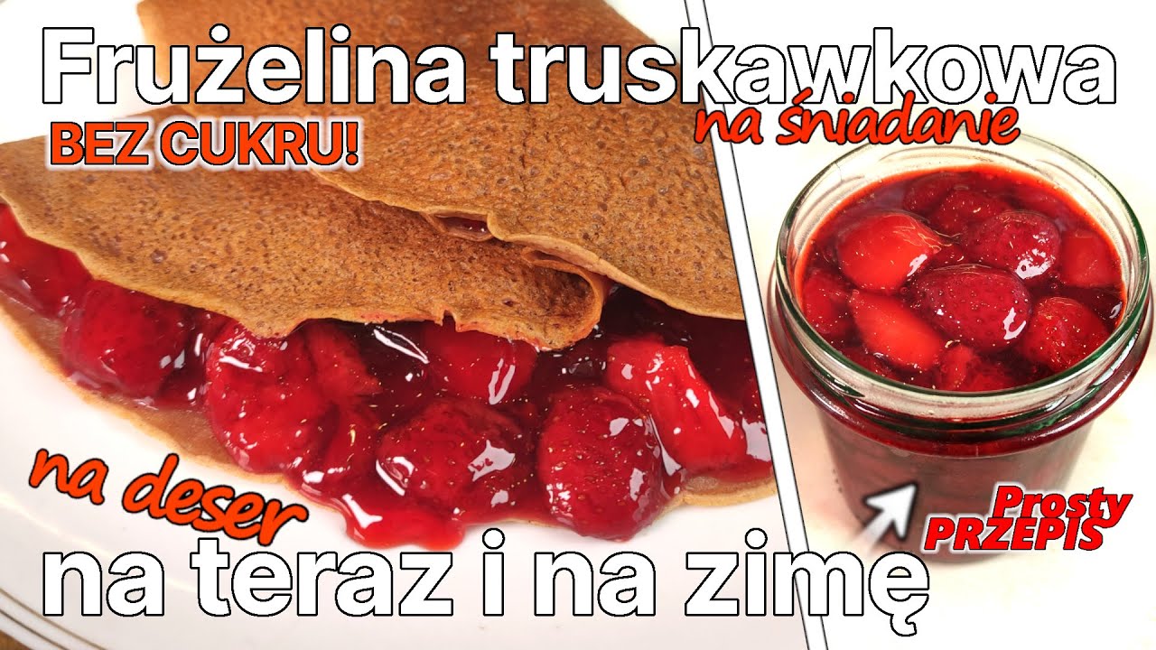 Jak zrobić FIT frużelinę domową bez cukru❓ - Przepis na frużelinę w słoiku na zimę