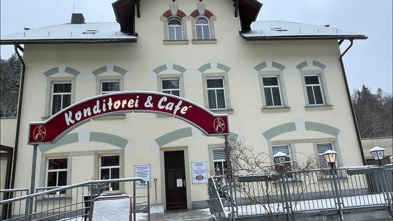 Konditorei + Cafe' Stanzel im Kurort Kipsdorf, der Putin u.a. Staatschefs beköstigt hat!