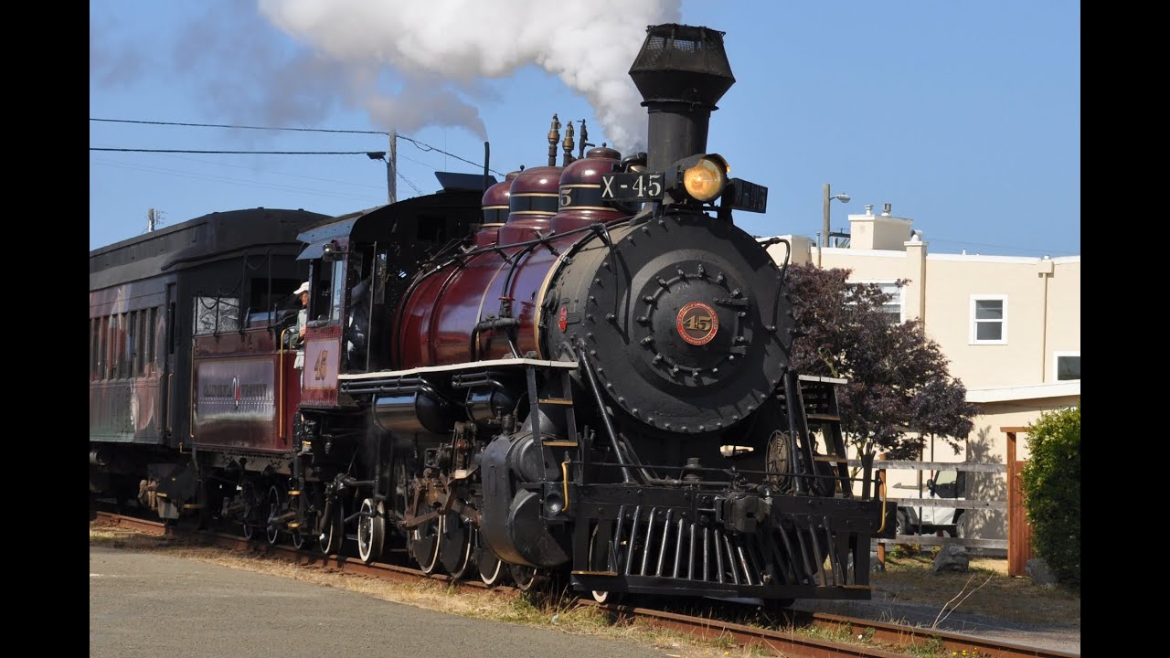 The Skunk Train California Western Railroad Fort Bragg Willits