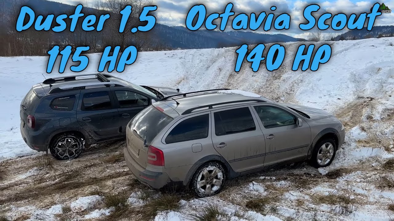 Skoda Octavia Scout vs Dacia Duster Snow Offroad 2024