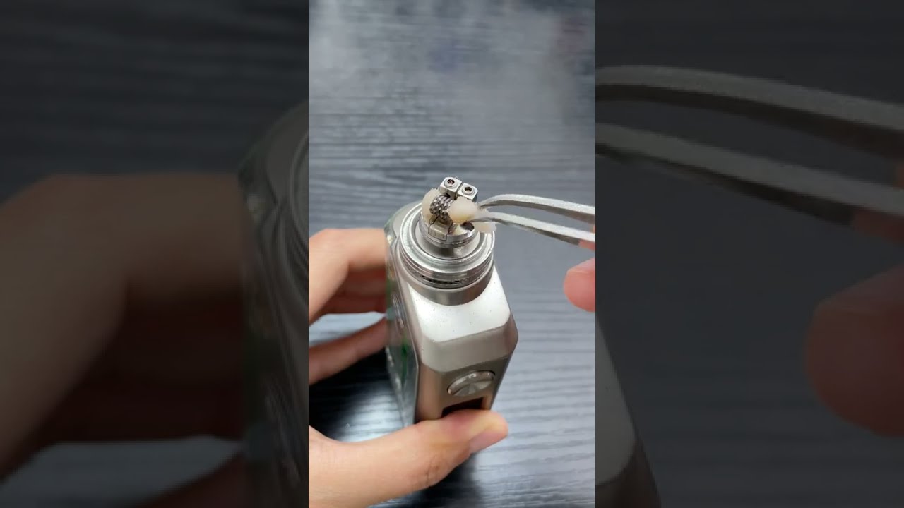 How often do you change the cotton?#asmr #diy #vaper #vaping #vape #relaxing