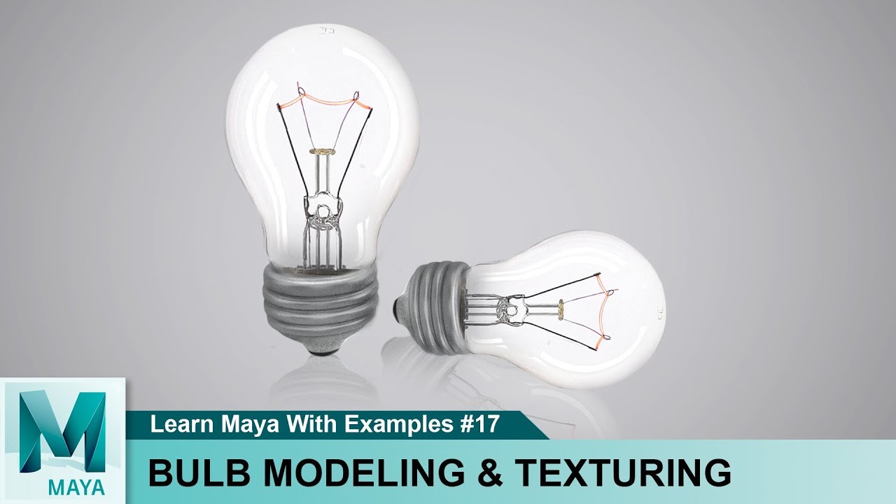 3D Light Bulb Modeling & Rendering in Autodesk Maya | Learn 3D Animation Tutorials for Beginners