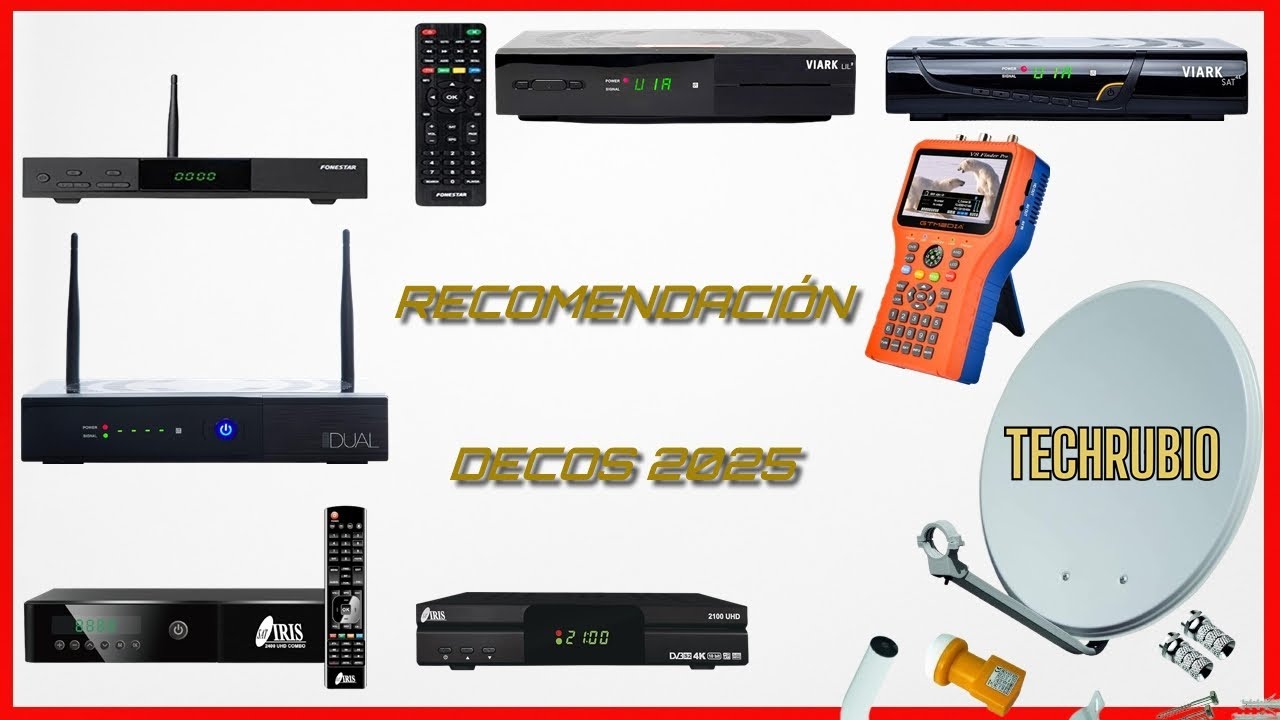 LOS MEJORES DECODIFICADORES SATÉLITE PARA 2025