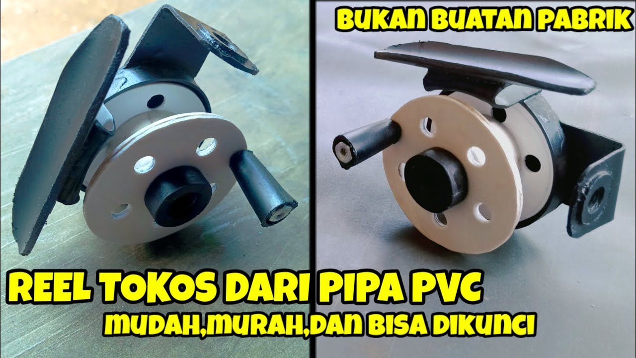 membuat reel tokos terbaik dari pipa PVC | reel fly fishing,microfishing