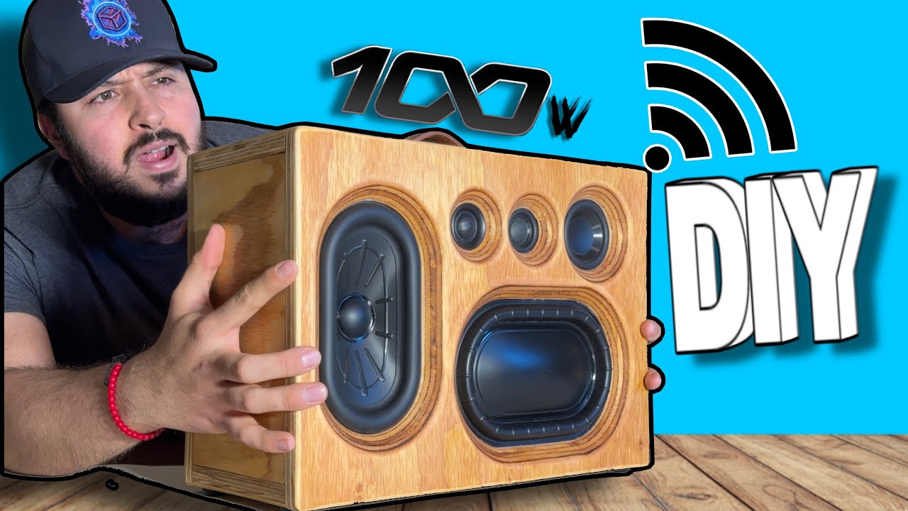 ¡Creé mi bocina WiFi/Bluetooth DIY con SUPER POTENCIA! Te enseño como hacerlo 🪚