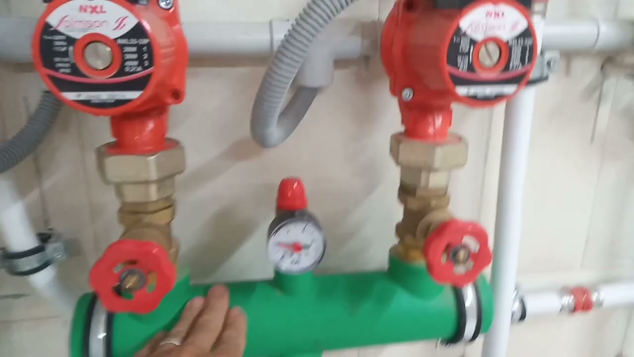 كيفية تشغيل شوديار أرضي  و التعرف على بعض القطع فيها chaudière au sol