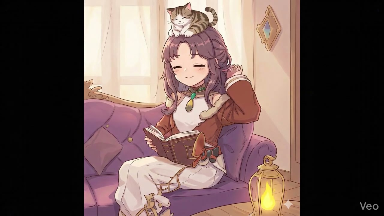 エリオナ（女の子）とテオ（猫）１