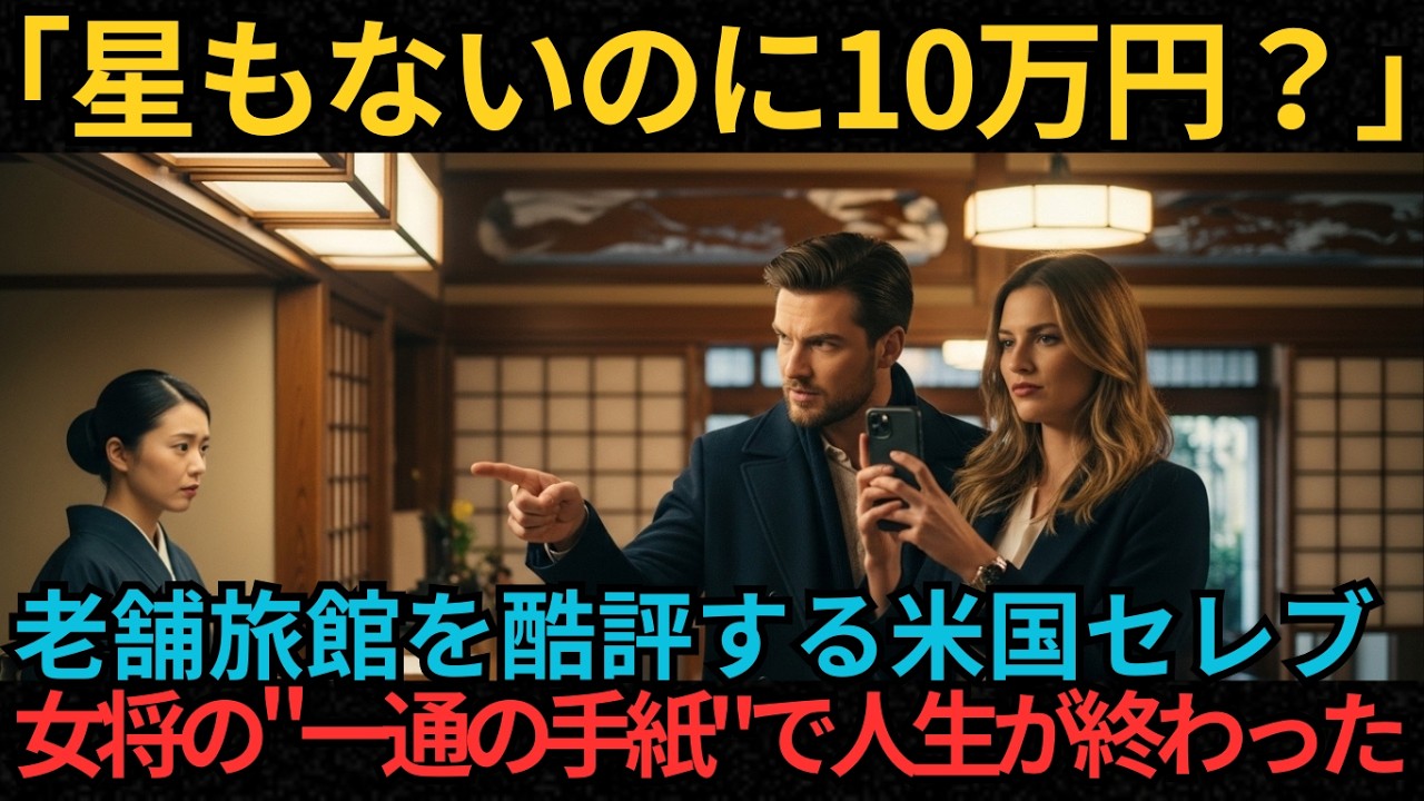 【海外の反応】「星もない旅館に10万円？詐欺でしょ」京都の老舗旅館を酷評した米国セレブ夫婦。チェックアウト時に女将が差し出した