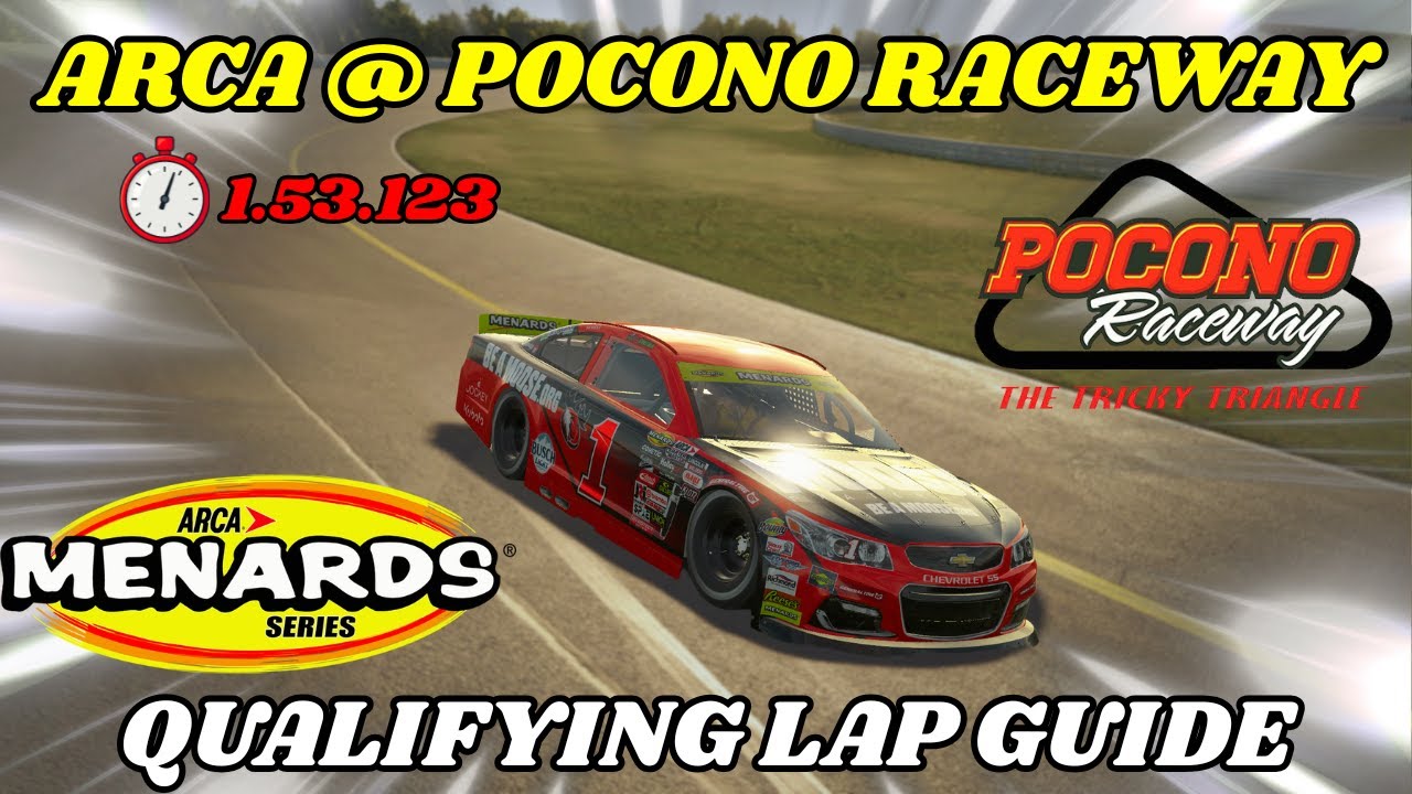 Руководство по прохождению круга на трассе ARCA Pocono в iRacing (1:53.123) - Учебное пособие по ...