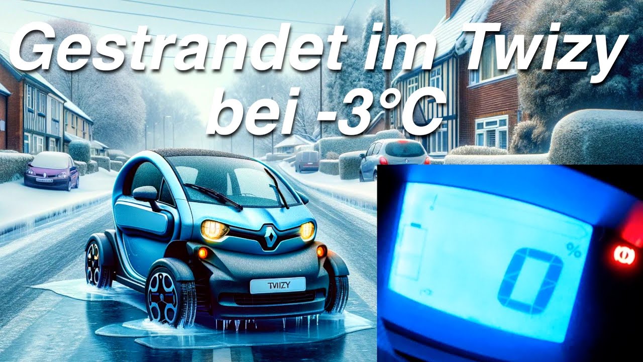 TWIZY Recovery bei Eis und Schnee - Batterie leer