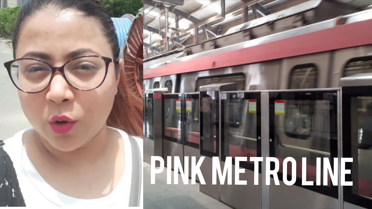 Delhi Metro|| Travelling by new metro Line (The Pink Line)|| Daily life Vlog 5