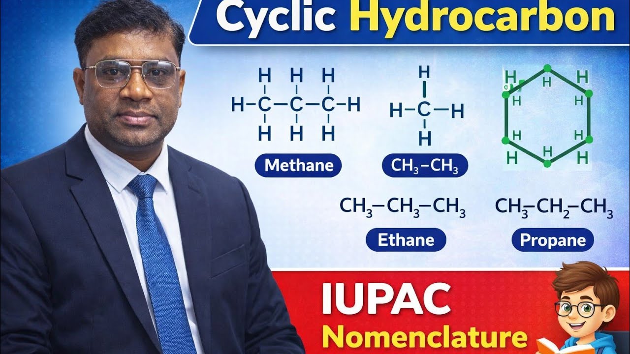 Cyclic hydrocarbon And IUPAC  namanclature of Alkane @Bond with Student 