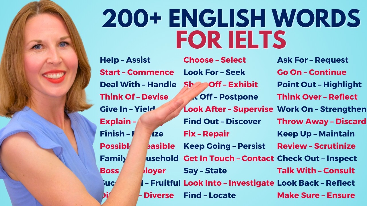 200+ IELTS Words For Writing & Speaking | Advanced English Vocabulary