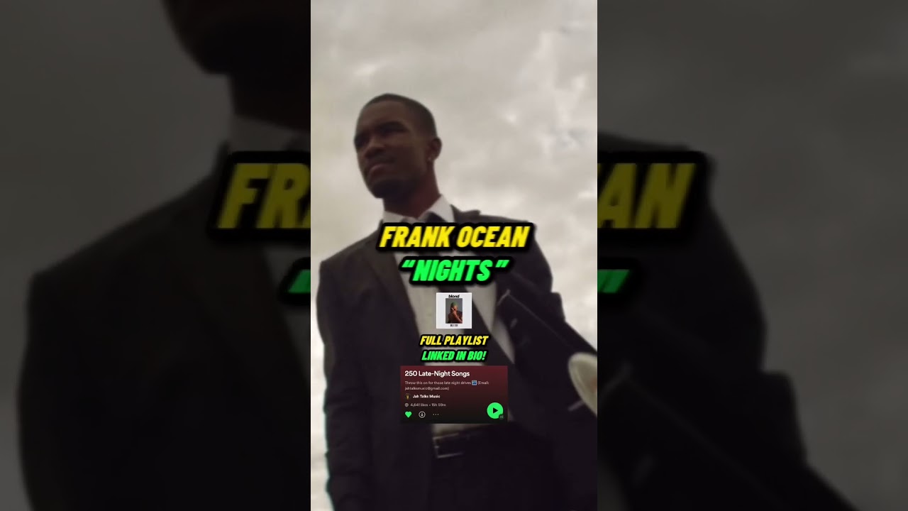 Perfect Songs for LATE NIGHT DRIVES! (Drake, Frank Ocean)