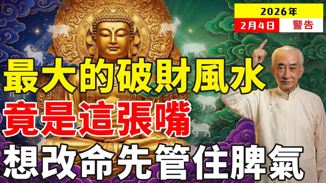南懷瑾：家裡最大的「破財」風水，其實是這張嘴！每天堅持做這件「傻事」，福報大到你接不住！晚年不想一身病，這3點千萬要記牢 #風水 #改運 #家庭和諧 #中醫養生 #積陰德
