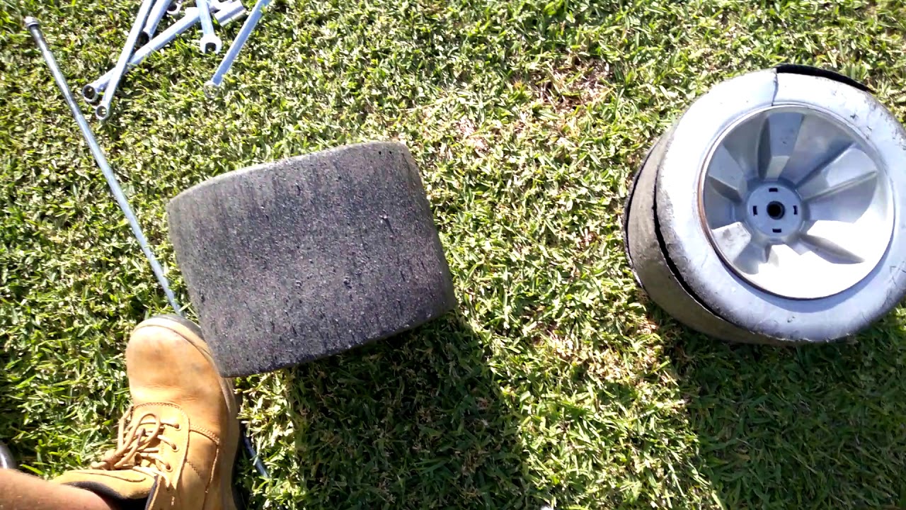 Removing green machine wheels