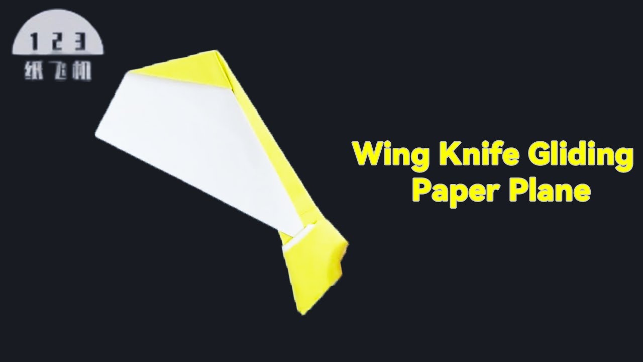 How to fold a bionic maple seed paper airplane with discarded paper strips