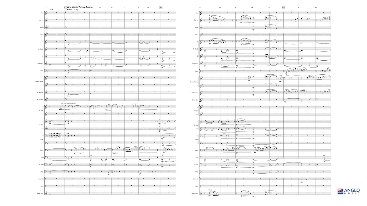 Queen Symphonic Highlights – arr. by Philip Sparke