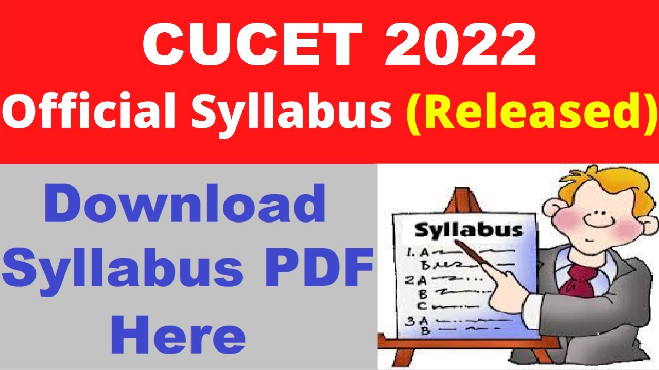 CUCET 2022 Syllabus (Released) - Check & Download CUCET 2022 Syllabus Here