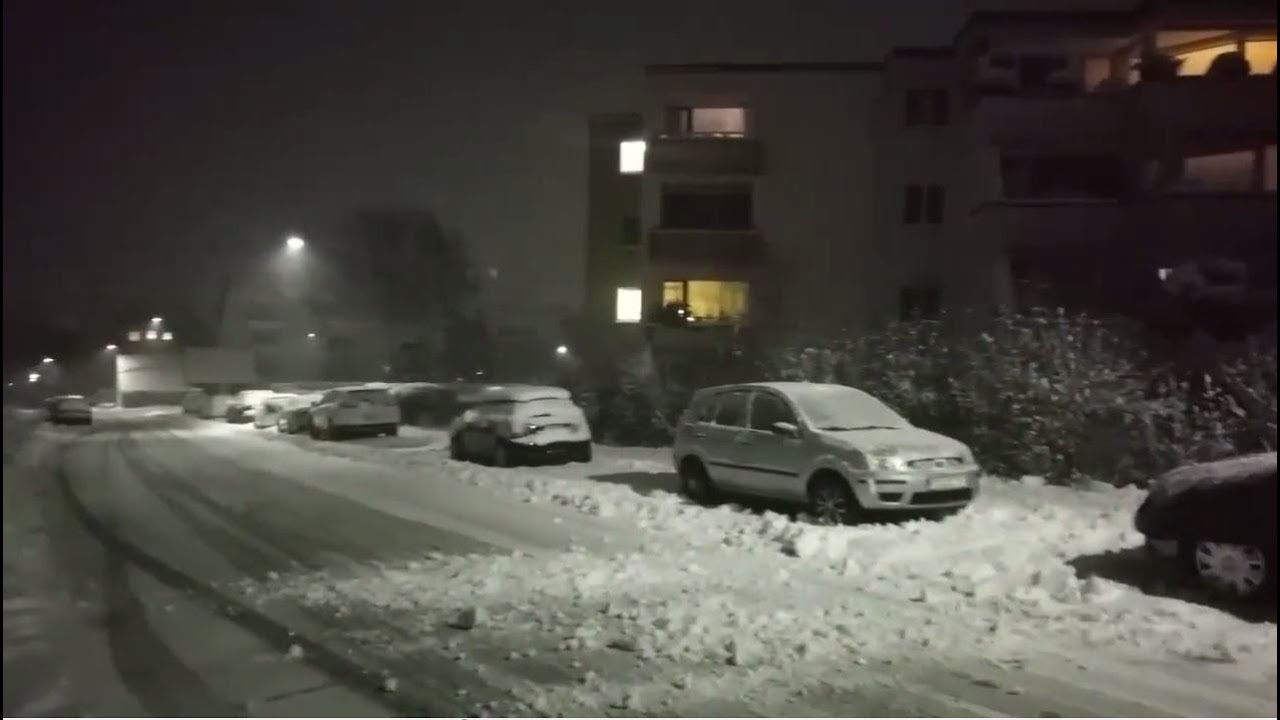 Зима, ночная видеосъемка. (Winter. Nacht Videoaufnahmen)